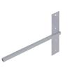 Tatekana Shelf Bracket, Apartment Stud Inlay Bracket, Reinforced Metal Fitting, Square Pipe, 13x13mm, Steel, Gray, Rust-Resistant, Professional Use, I