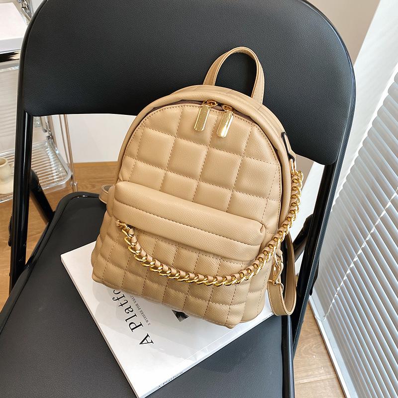 New Trendy Double-shoulder Bag - Versatile for Women, Korean-style Fashionable Schoolbag with High-end Design, Mini Backpack