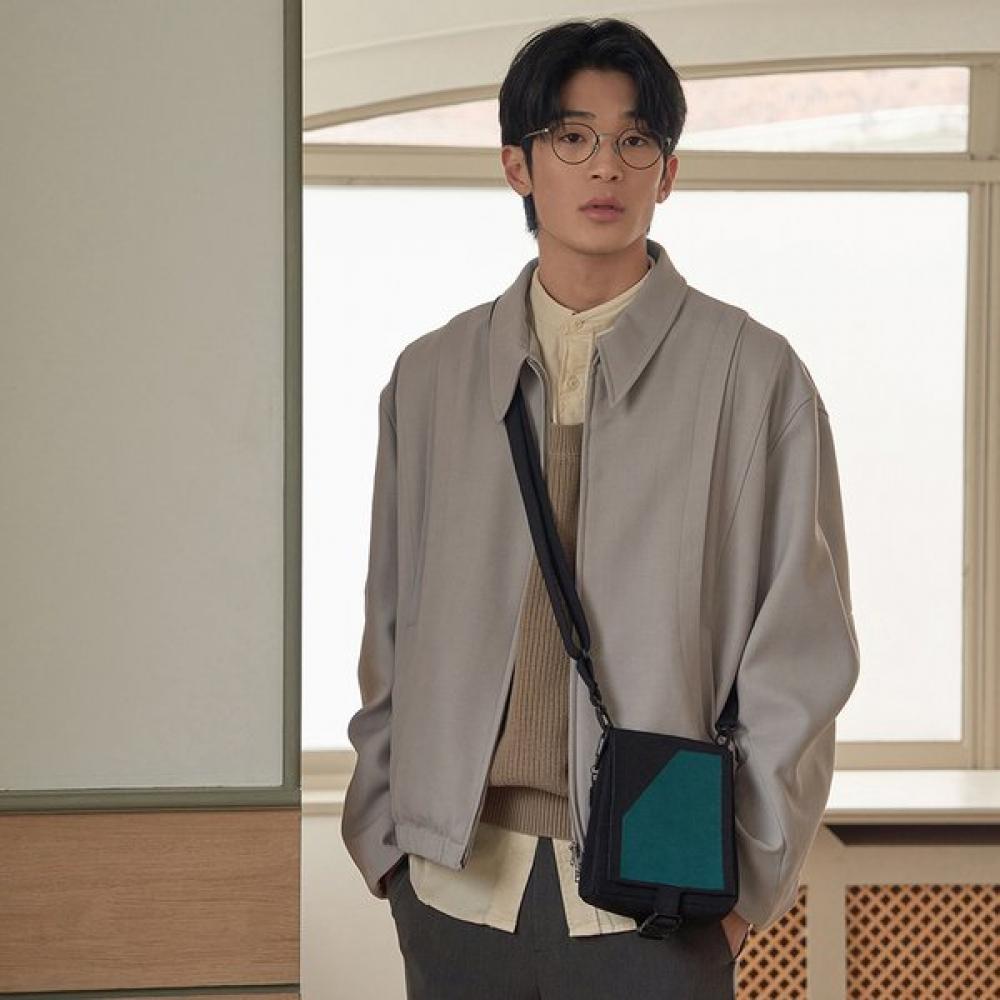 Pleatsmama Mini Messenger Bag Teal Blue