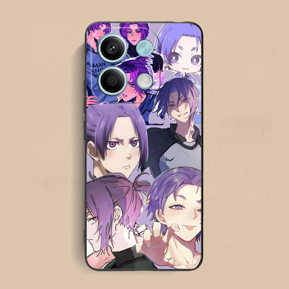 

Blue Lock Reo Mikage Matte TPU Mobile Phone Case for Xiaomi Redmi 15 14 13 12 A5 3 2 1 C Plus 4G 5G Colorful Printing Cover Redmi A1+