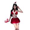 Sex Underwear Golden Velvet Split Christmas Set New Year's Day Robe Cosplay Temptation