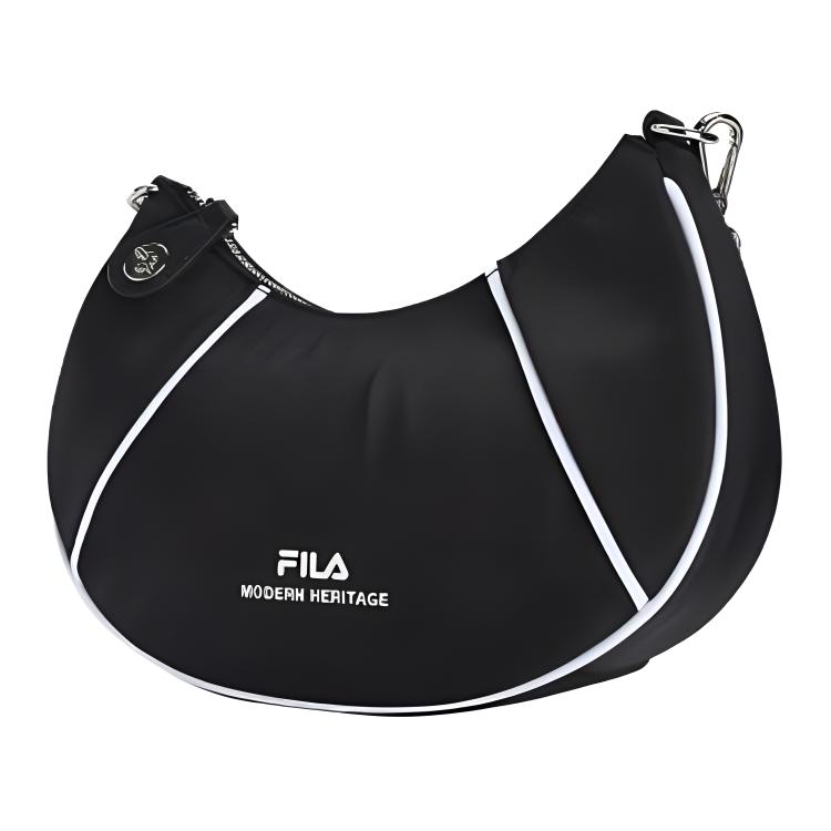 New FILA Fabric Crossbody Bag, Shoulder Bag Women's Jet Black F13W421164FBK