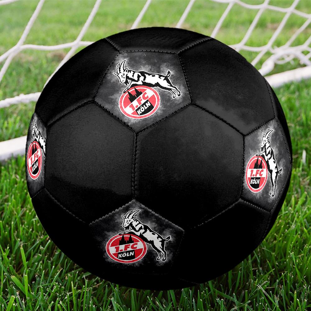 Pallone da calcio Koln, colorato, adatto a tutte le età, cucito a macchina, materiale PVC, qualità da competizione, durevole e ad alto rimbalzo