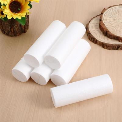 6 pièces 15 cm Blanc Modélisation Artisanat Polystyrène Mousse Cylindre Pilier Bricolage Artisanat Décoration de Fête de Noël