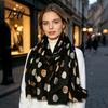 Lightweight Travel Wraps Polka Dot Silk Scarf for Women Tassel Shawl Elegant Soft Breathable Women Wrap Spring Summer Autumn Winter Fashion
