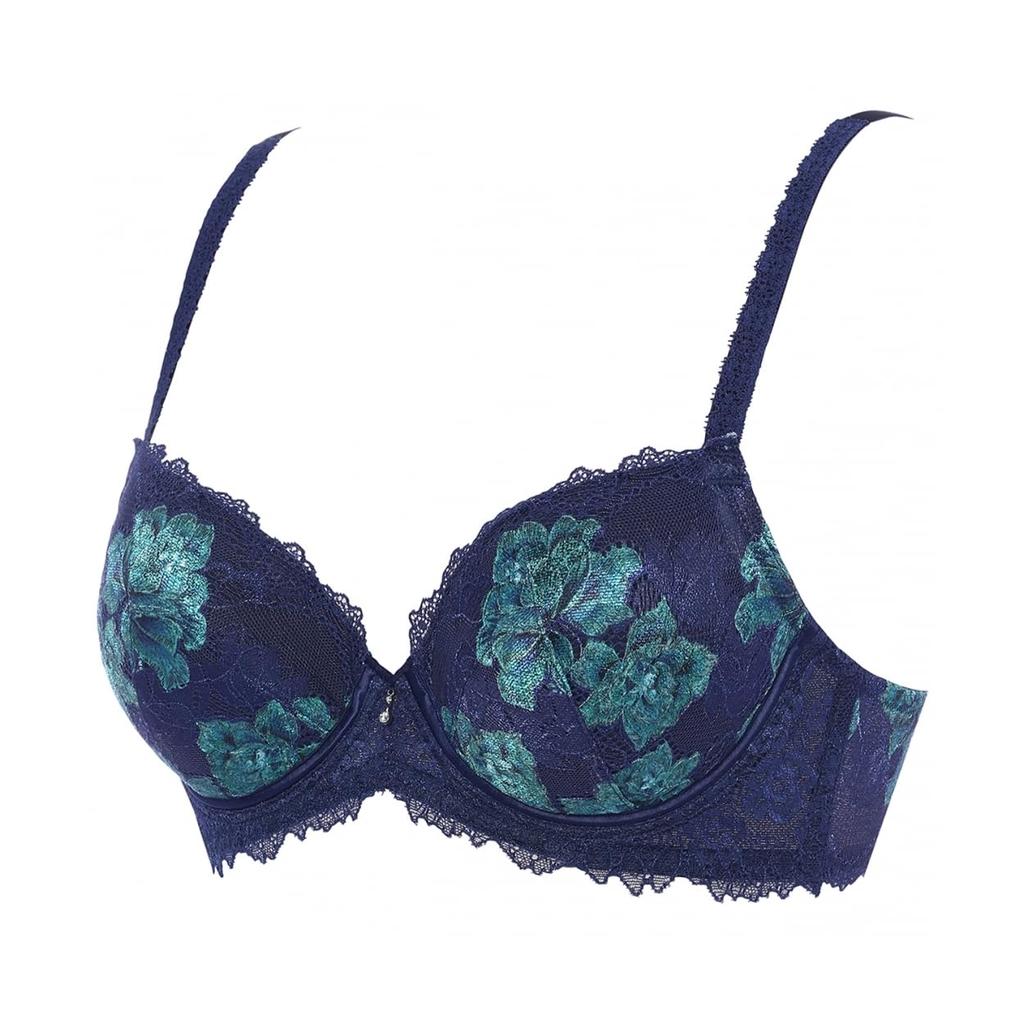 Red Label by 0100 Full Cup Bra 10215391 With wires Bra without pads No pad pockets Prevents bust from spreading out D80 M008 [Triumph] (dark blue)