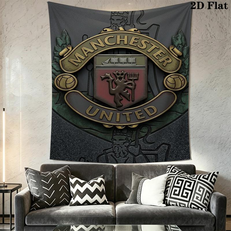 Manchester Football Club Crest Bedding 1 Duvet Cover 2 Pillowcase Without Core Soft And Comfortable Christmas Birthday Gift Bedding Set