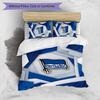 Hertha BSC FC Set Biancheria da Letto Stampato 3 Pezzi Traspirante Copripiumino con Federe Biancheria da Letto Decorativa per Camera da Letto Casa