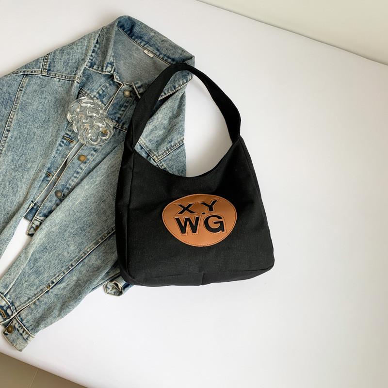 

Стильная минималистичная сумка-тоут через плечо черного, желтого, белого, синего цветов для повседневной носки и поездок на работу чёрный