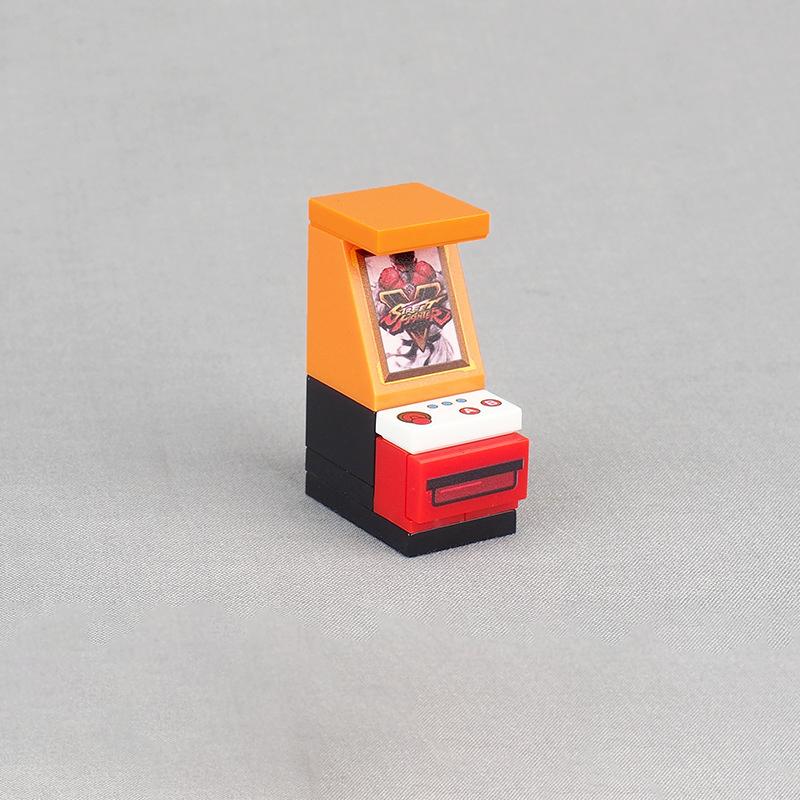 MOC 1 KS Mini arkádová herní konzole Stavebnice Sada Obrazovka pro zobrazení v místnosti Kompatibilní figurky Kostky DIY Hračky Pro děti Dárek