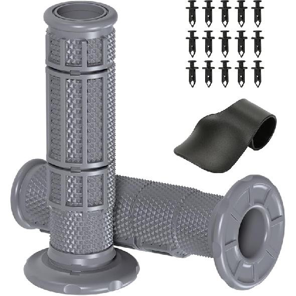 7/8 Handlebar Grips Rubber ATV Handle Grips Replacement For Rancher 350 420 FourTrax 200 300 Recon 250 Sportrax 250EX 300EX 400EX Foreman 400 Artic