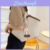 Fashionable Minimalist Tote Bag For Women With Vintage Straw Weave Design Perfect For Fall Commute
