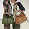 Women's Canvas Crossbody Tote - High-End Light Luxury Single Shoulder Bag, Niche Couple Style, Workwear Design.