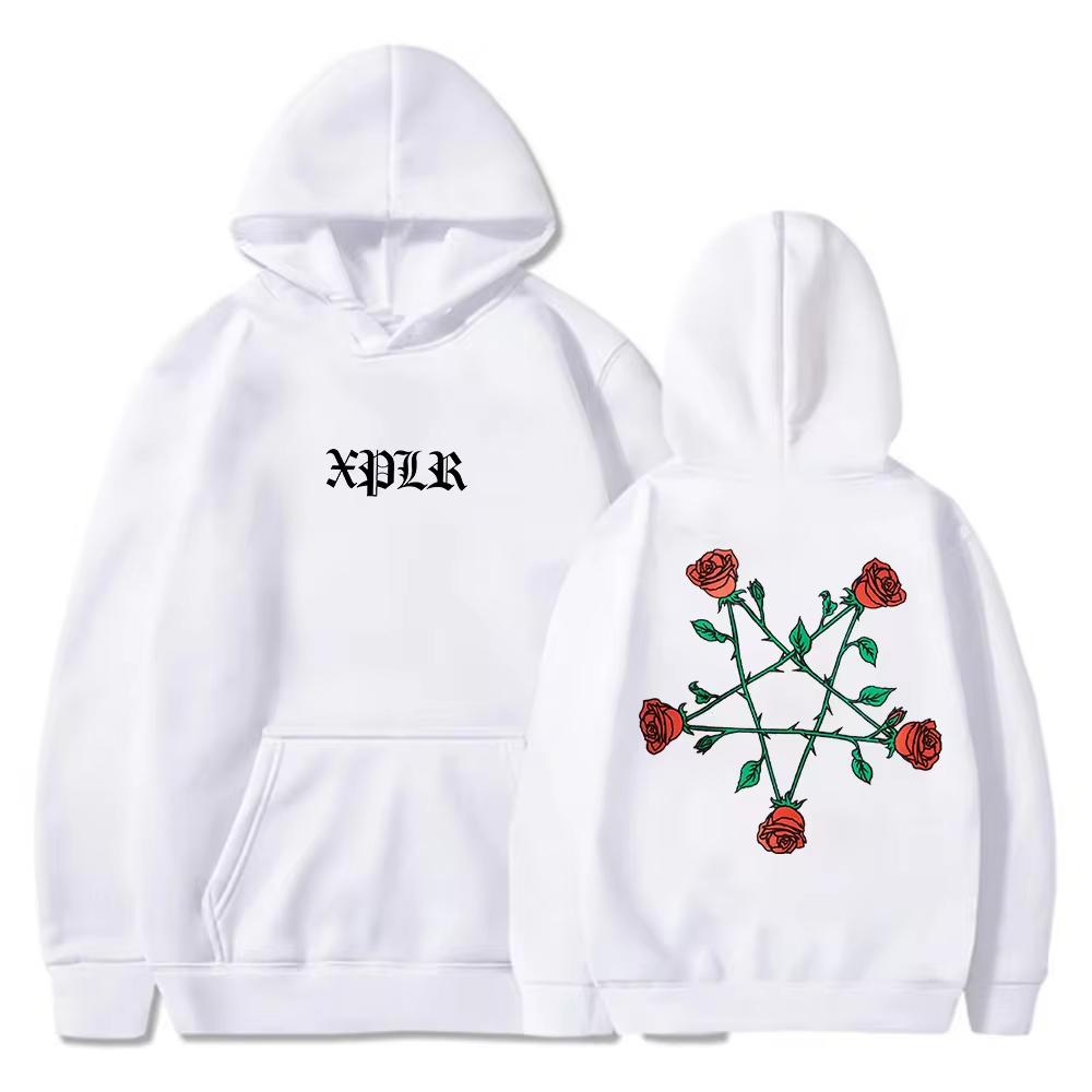 XPLR CFD Logo Stampato Sam and Colby Merch Felpe Uomo Donna Unisex Hip Hop Oversize Casual Tuta Felpa Harajuku YK2 Top