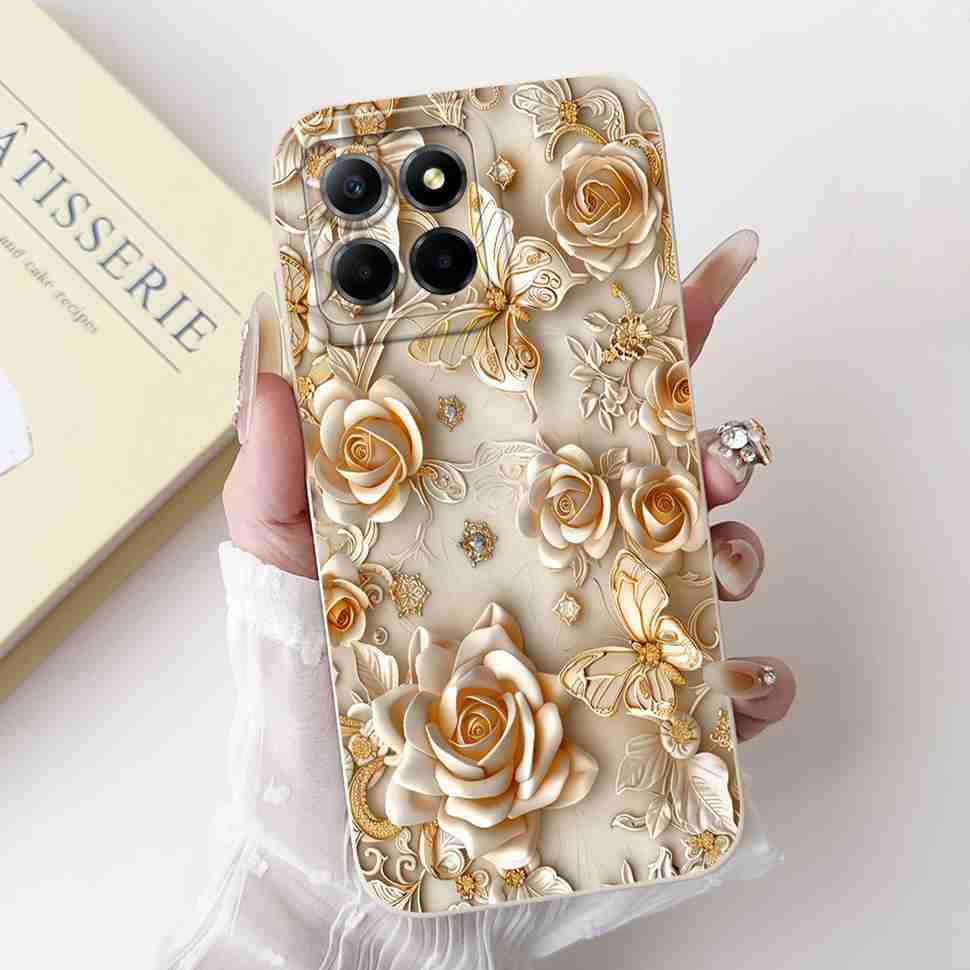 Funda For Honor X8 5G Case New Fashion Flower Shockproof Phone Cover For Honor X8 X6 X 6s X6s 4G 5G HonorX8 Capa