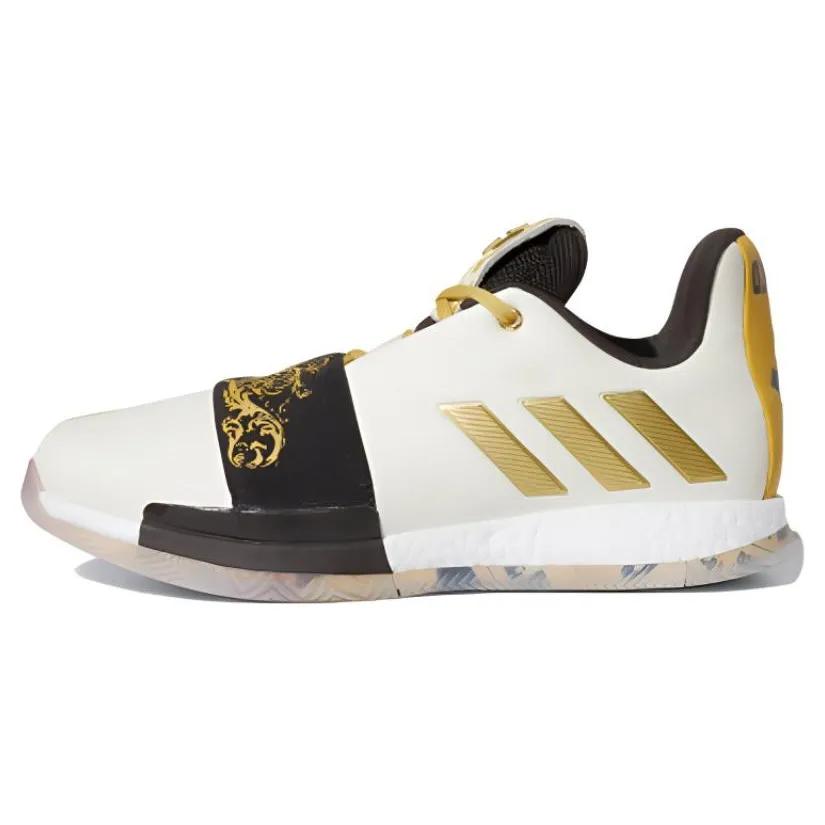 Adidas Harden Vol. 3 'Wanted' (Unisex) Cream White / Gold Metallic / Night Brown Basketball Shoes EE9510