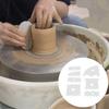 7 Pcs Pottery Clay Foot Shaper Pottery Art Trimming Tools Clay Scrapers Ceramic Sculpting Tool for Beginners Professionals