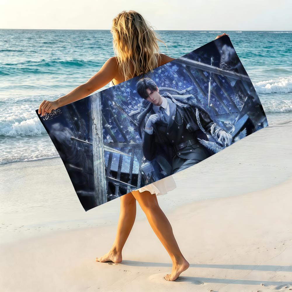 Love And Deepspace Zayne Li Shen Towel Soft Pool Gift For Travel Gym Shower Camping Quick Dry Sports Beach Towel