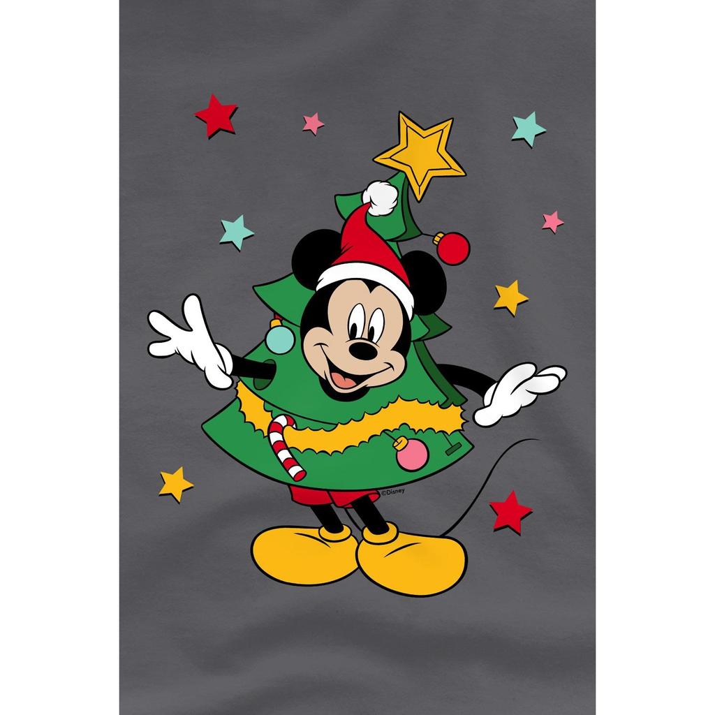 Disney Mens Mickey Mouse Christmas Tree T-Shirt