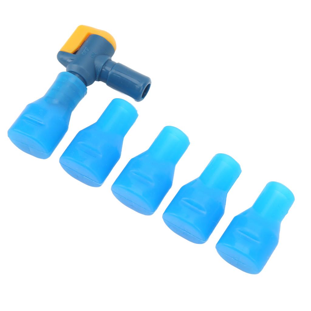 Bite Valve Replacement Food Grade Silicone Mouthpieces with Bent Shutoff Valve for Hydration Pack Water Backpack