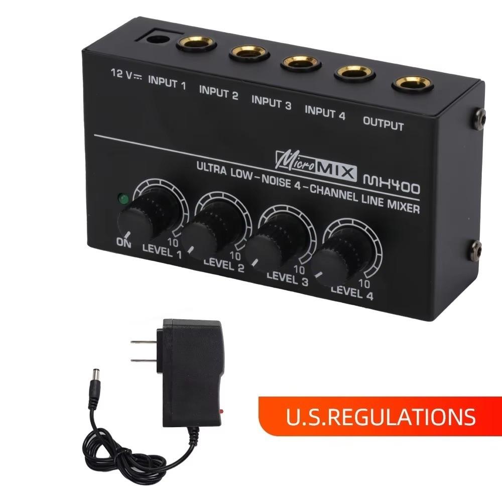 4 Kanäle HA400 Ultrakompakter Audioverstärker 1 Eingang Mini-Kopfhörerverstärker Headset-Verstärker