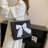 Nylon Single Shoulder Bag Korean Style Bucket Shopping Bag All-match Bowknot Tote Bag  Girls