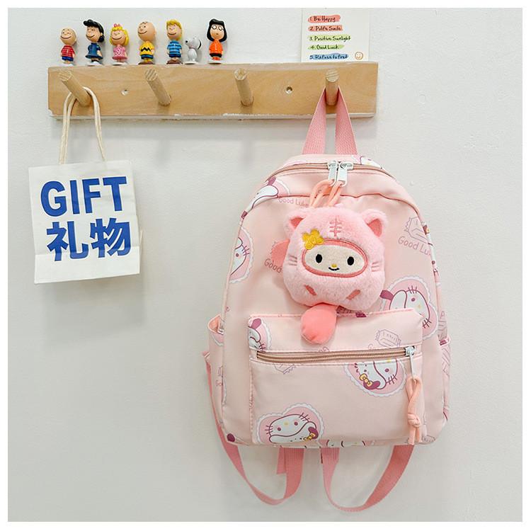 Trendy Cute Cartoon Backpack For Kids And Students Lightweight Nylon Bag StyleJ