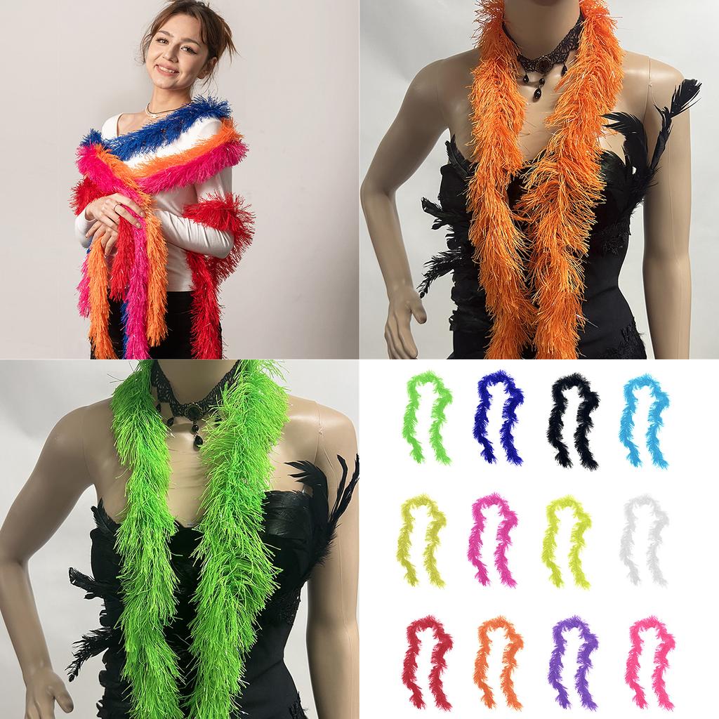 Colorful Boas Decoration for Women Dancing Party Dress up Artificial Boas for Dancing Wedding Party Halloween Cosplay
