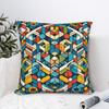 Colorful Geometric Pattern Pillow Cover Square Cushion Cover Morden Pillow Case For Couch Sofa Bedroom