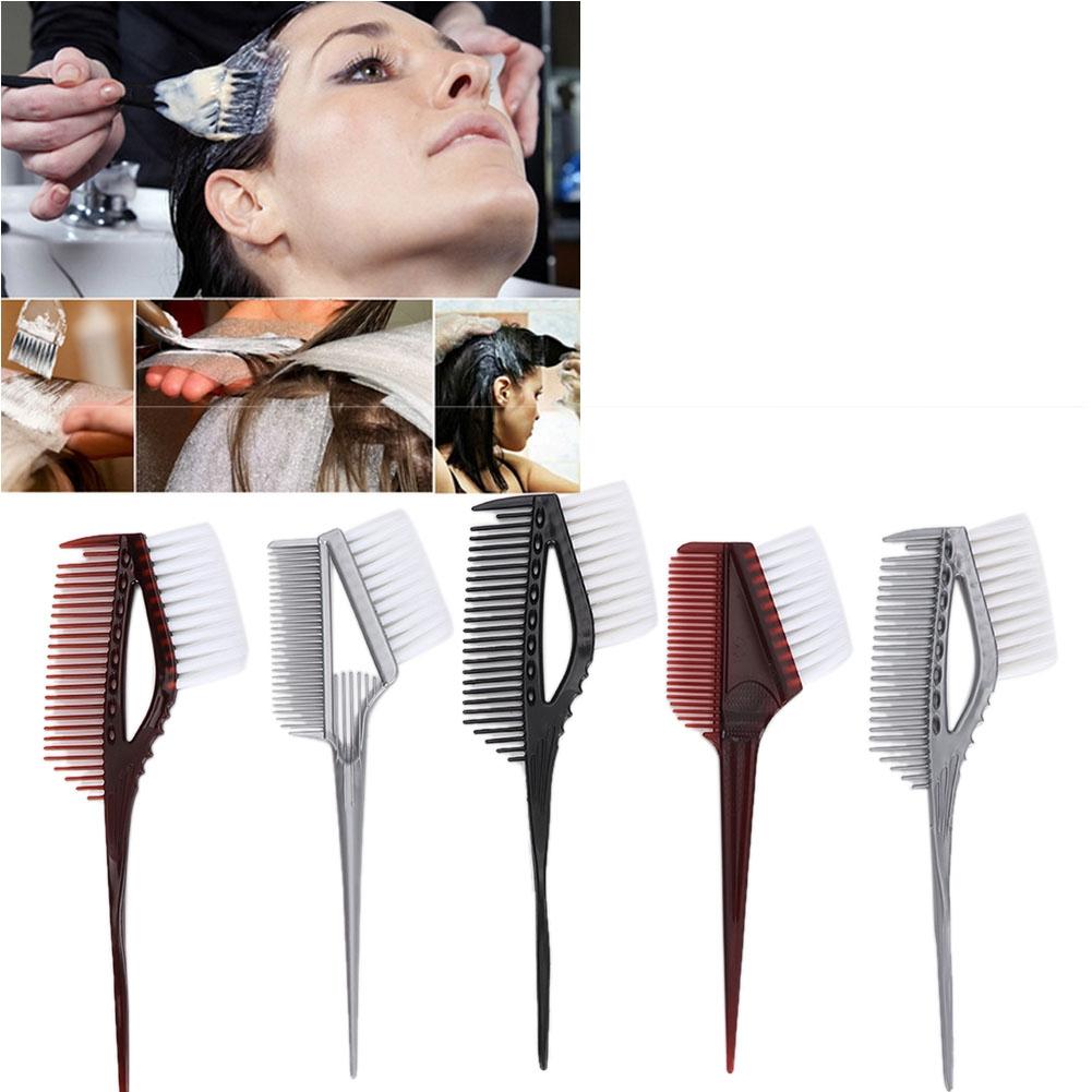 5pcs Professional Hair Dying Tool Hairdressing Gel Salon Coloring Comb Brush