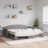 VidaXL Daybed with Pull-out Bed Taupe 90x200 Cm Fabric 3197533