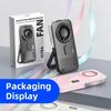 Mini Portable Handheld USB Rechargeable Misting Fan Digital Display Humidifier Outdoor Personal Air Cooler Ventilador Portátil