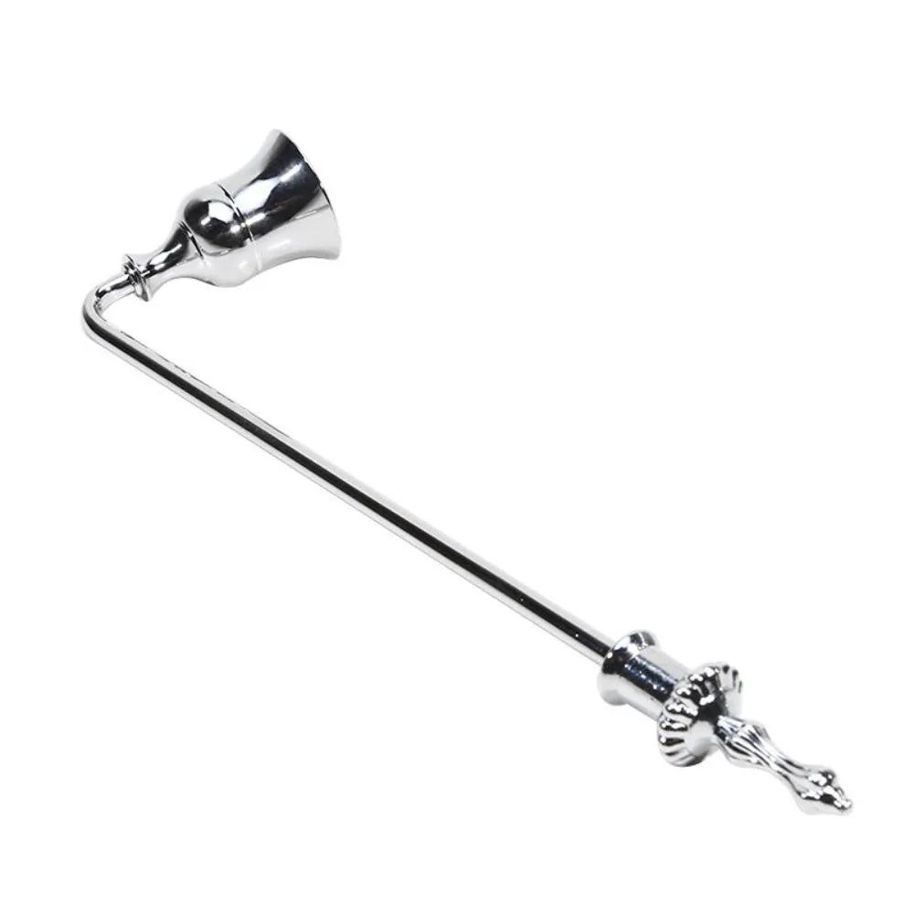 Elegant Bell Shaped Candle Wick Trimmer Long Handle Turn Off Extinguisher Candle Blower Flame Snuffer Home