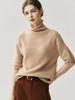 Women's Autumn/Winter Semi-High Neck Cashmere Silk Sweater