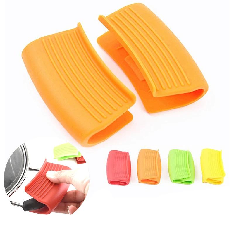 Silicone Heat Insulation Oven Mitt Glove Casserole Ear Pan Pot Holder Oven Grip Anti-hot Pot Clip Kitchen Accessories