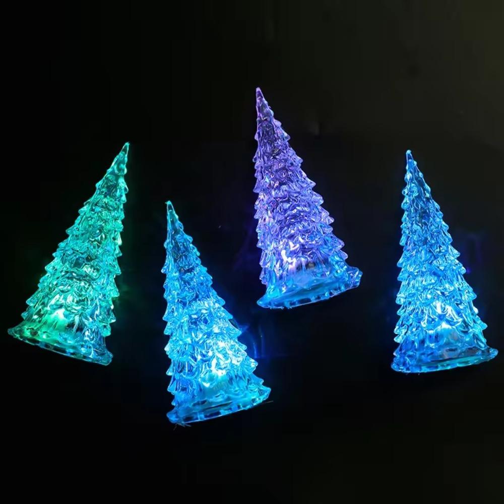 Colorful Light Night Light Flashing Tabletop Lamp Christmas Tree LED Light  New Year