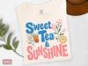 Sweet Tea & Sunshine T-Shirt | Iced Tea Illustration, Summer Vibes