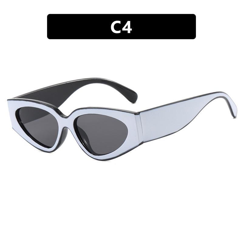 Panda Outline Colorblock Sunglasses 2025: Trendy European and American Fashion for Women