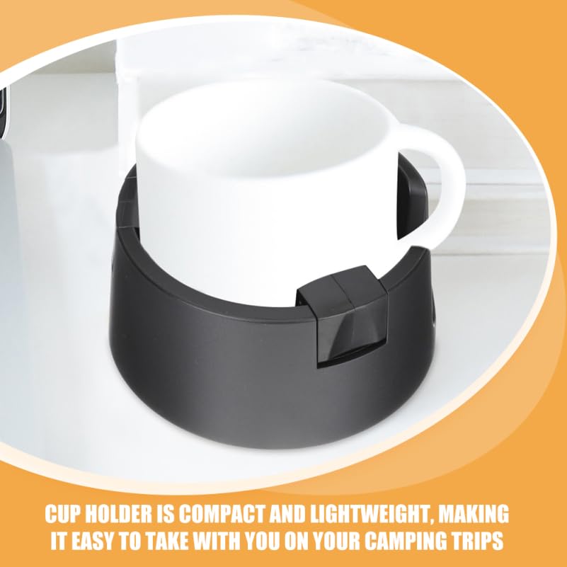 iplusmile 2pcs Cup Cup White and Sofa Drink Bottle for and Campers Spill-Proof Holder, Adhesive, Desk, Spill-Proof Holder, Black, Table, Stand,