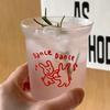 Elegant Table Rabbit Dance Glass Cup & Mug 2 Types Cute Cups for Friends Gifts