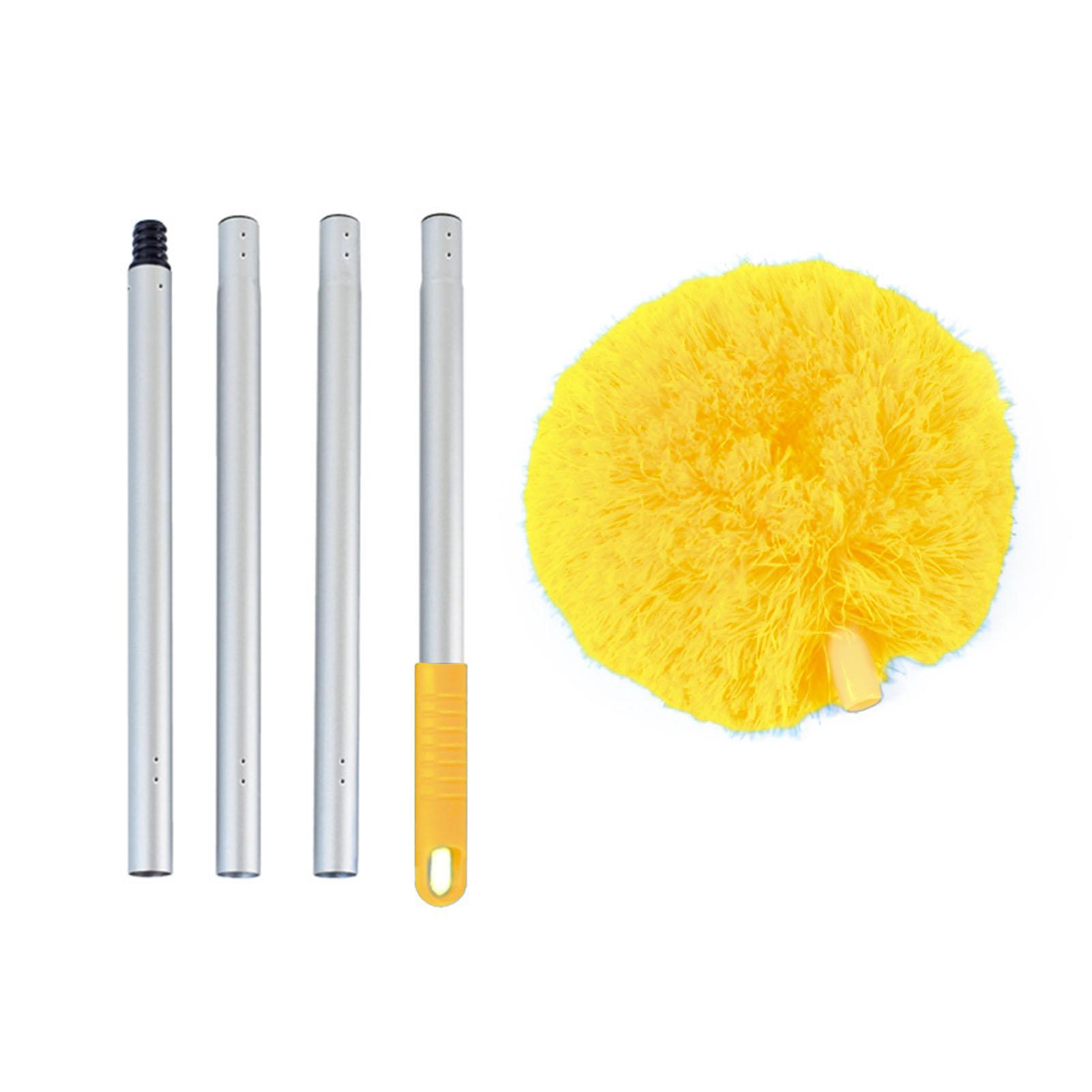 

Rings Shape Dust Sweep Duster Adjustable Hangable Washing Duster Wipe Ceiling Fan Car Ceiling Cleaning Duster for Kitchen жёлтый