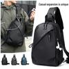 Men's Large Capacity Water-Repellent Crossbody Chest Bag - Trendy Single Shoulder and Waist Bag for Cycling