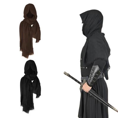 Stredoveký rytiersky šál plášť kostým renesančný polovičný ramenný plášť šatka na prezliekanie Halloween cosplay rekvizita doplnok
