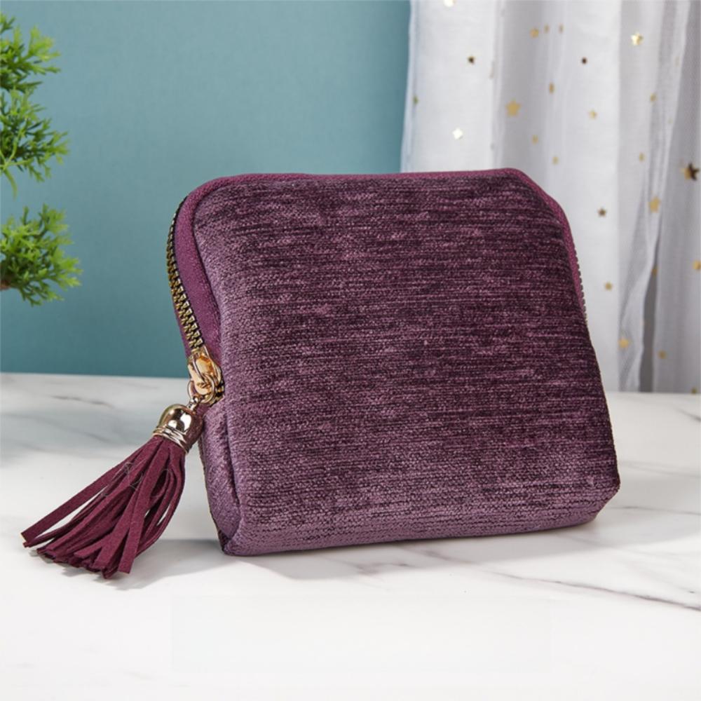 Exquisite Tassel Zipper Jewelry Bag Ring Pendant Jewelry Organizer Jewelry Storage Bag  Travel