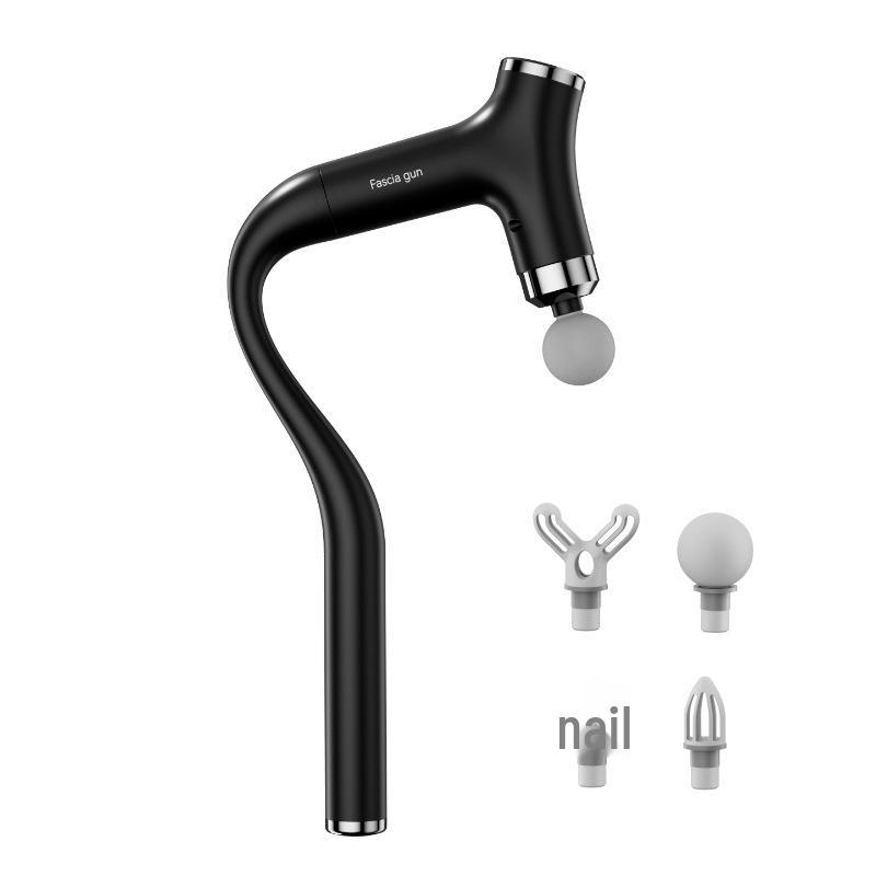 Smart Multi-functional Handheld Massager with Angled Head and Long Handle for Muscle Relaxation