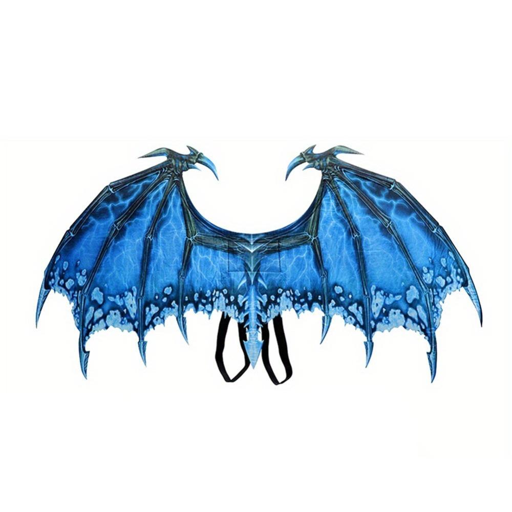 

Foldable Halloween Dragon Wing Elastic Band Cosplay Wing Costume Performance синий