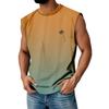Men's Summer Round Neck Gradient Sports Casual Sleeveless Vest