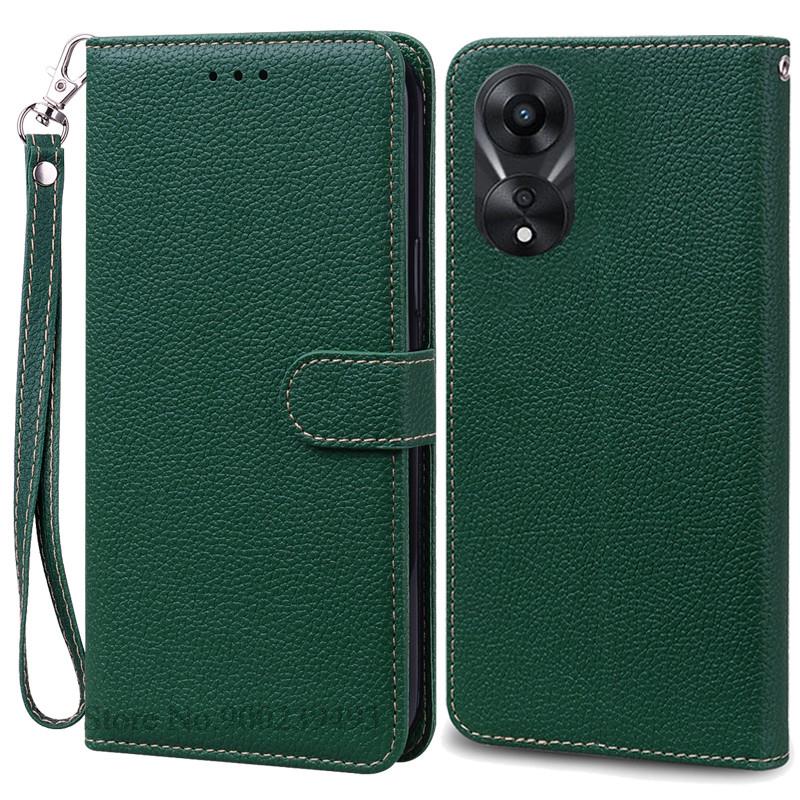 For OPPO A78 5G Case Soft Silicone Leather Wallet Case For OPPO A58 5G A 78 Phone Case For OPPO A78 5G Cover Coque Fundas Etui