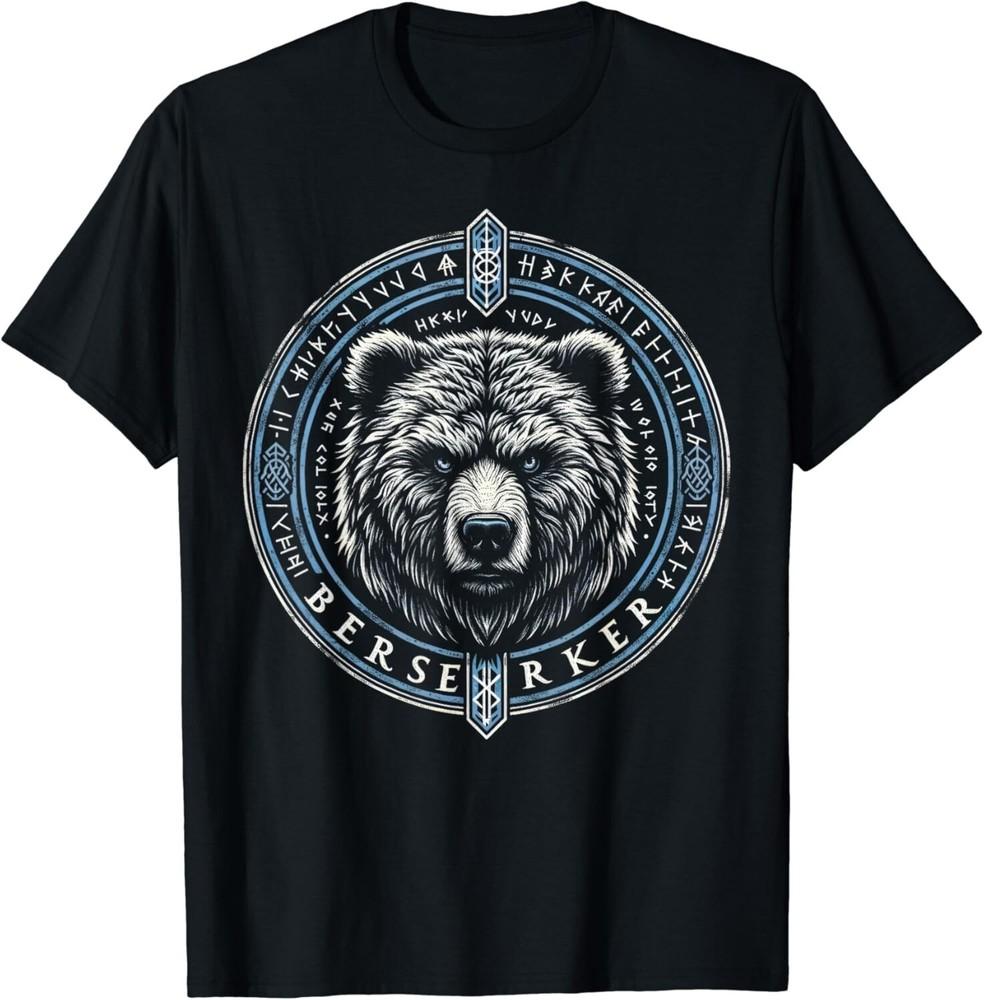 

Viking Shirt For Men Viking Berserker Bear Gift Unisex T-Shirt 4XL