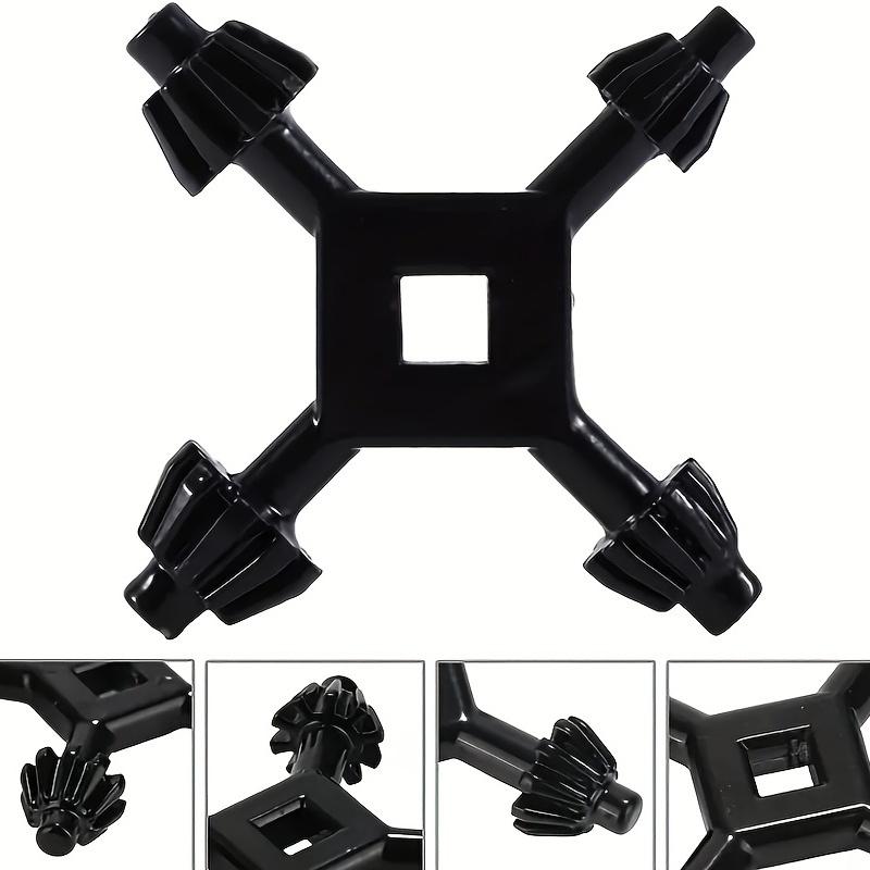 Langlebiger 4-in-1 Mehrzweckschlüssel mit 6 mm bis 16 mm Kreuzbohrfutter Kohlenstoffstahl Großartig für Bohrmaschinen und Pistolen Keine Montage